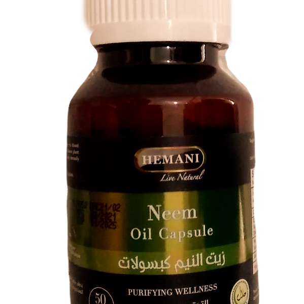 Neem Oil Capsules (Hemani).